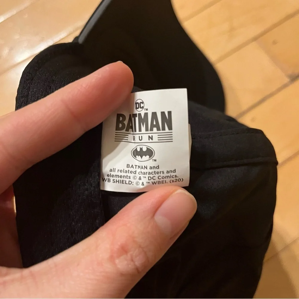 DC Batman Run Hat Cap Strap-Back Lightweight Running Black Marathon Hat Unisex